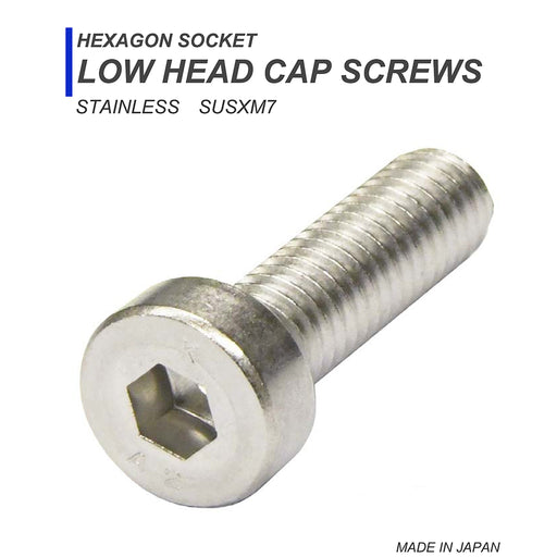 ステンレス 低頭六角穴付ボルト  m6系
